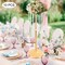 10 Pcs 27.5inch Tall Wedding Centerpieces Silver/Gold Vases Crystal Flower Vase